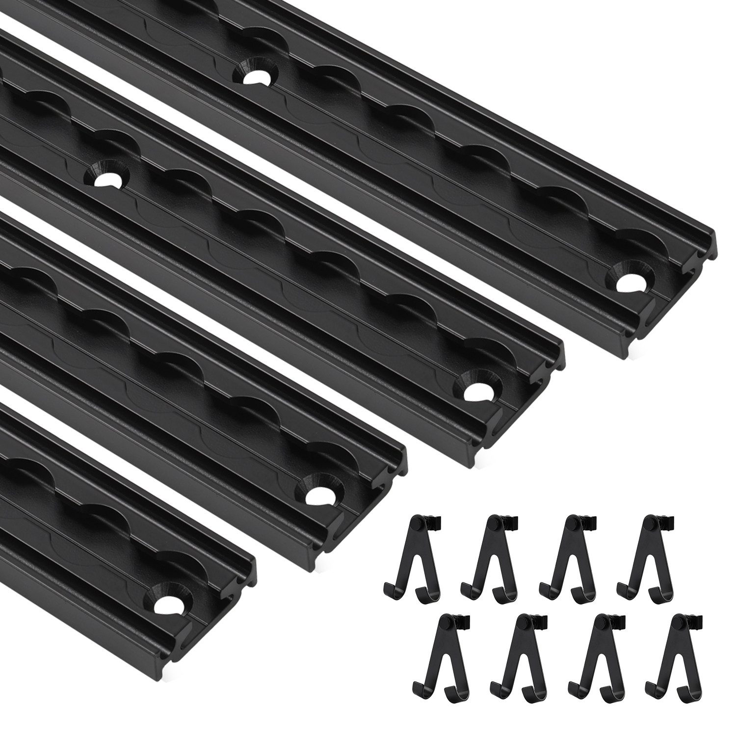 Clanmacy Zurrgurt Spanngurt Zurrschienen Set mit Fittingen