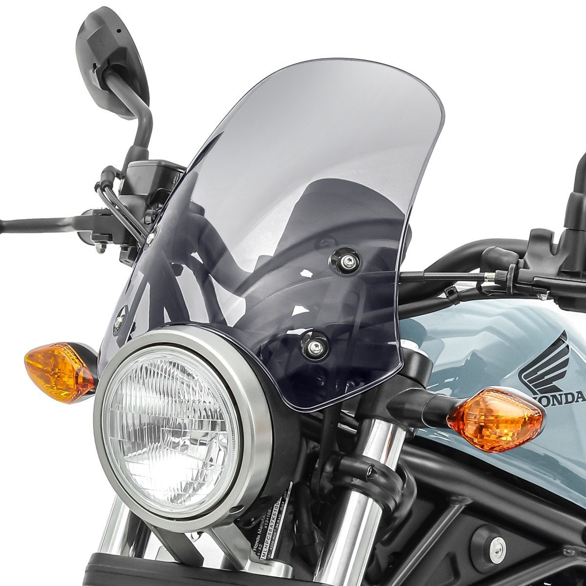 Craftride Motorradhelm-Visier Windschild / Windschutzscheibe universal für Chopper + Cruiser FB2 rau