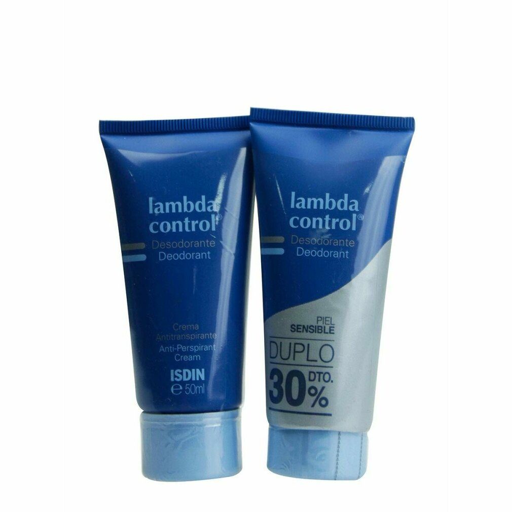 Isdin Deo-Roller Lambda Control Deodorant Cream Duo 2 x 50ml