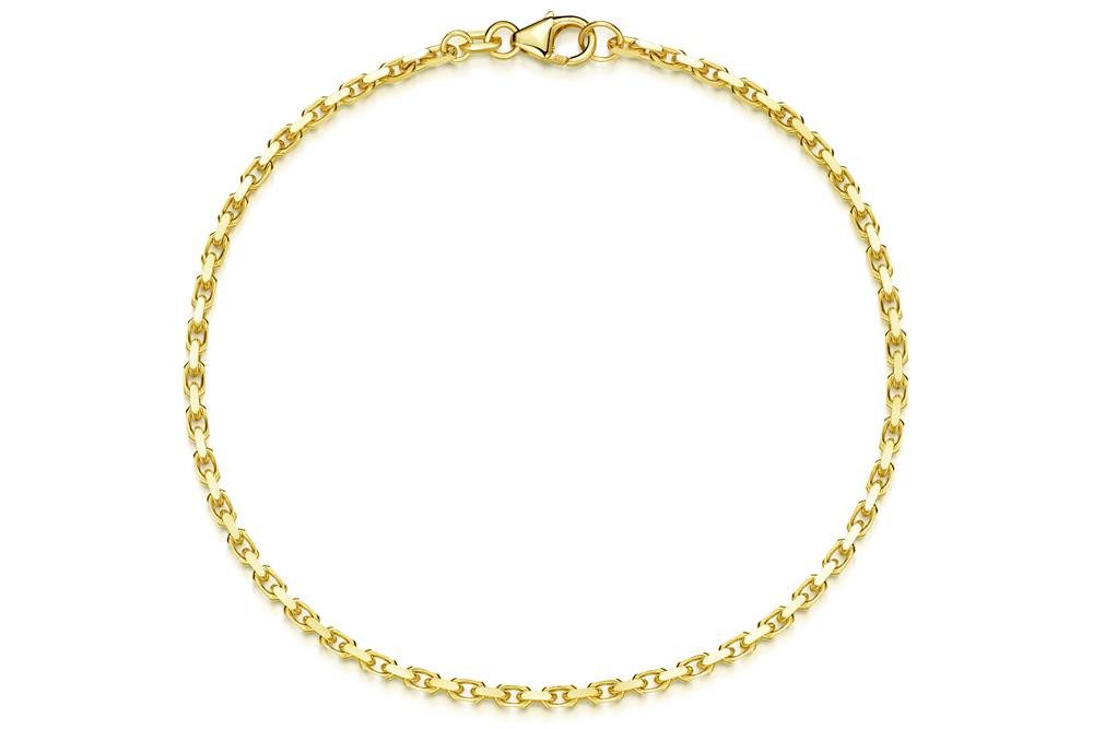Silberkettenstore Goldarmband Ankerkette Armband 1,9mm - 333 Gold, Länge wählbar 17-23cm