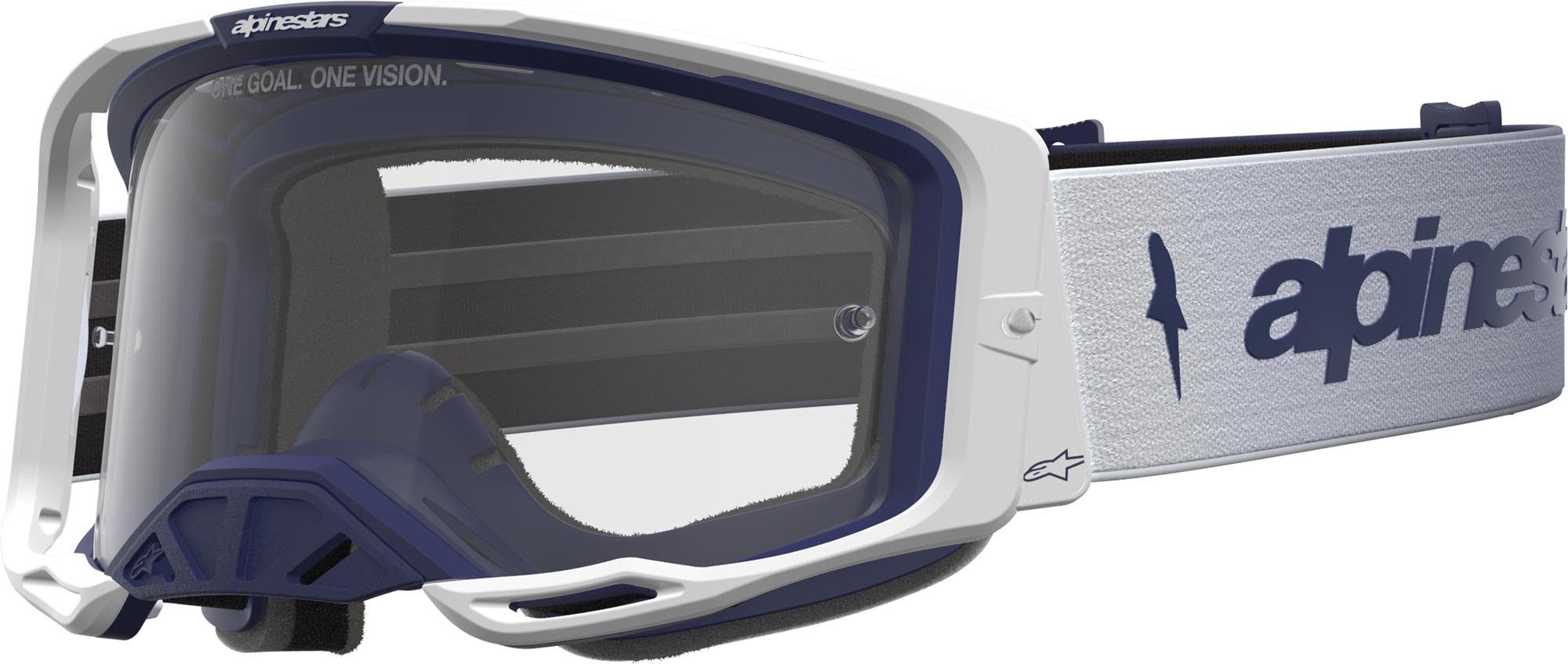 Alpinestars Motorradbrille Vision 8 Amber Motocross Brille, Antifog,Mit Band