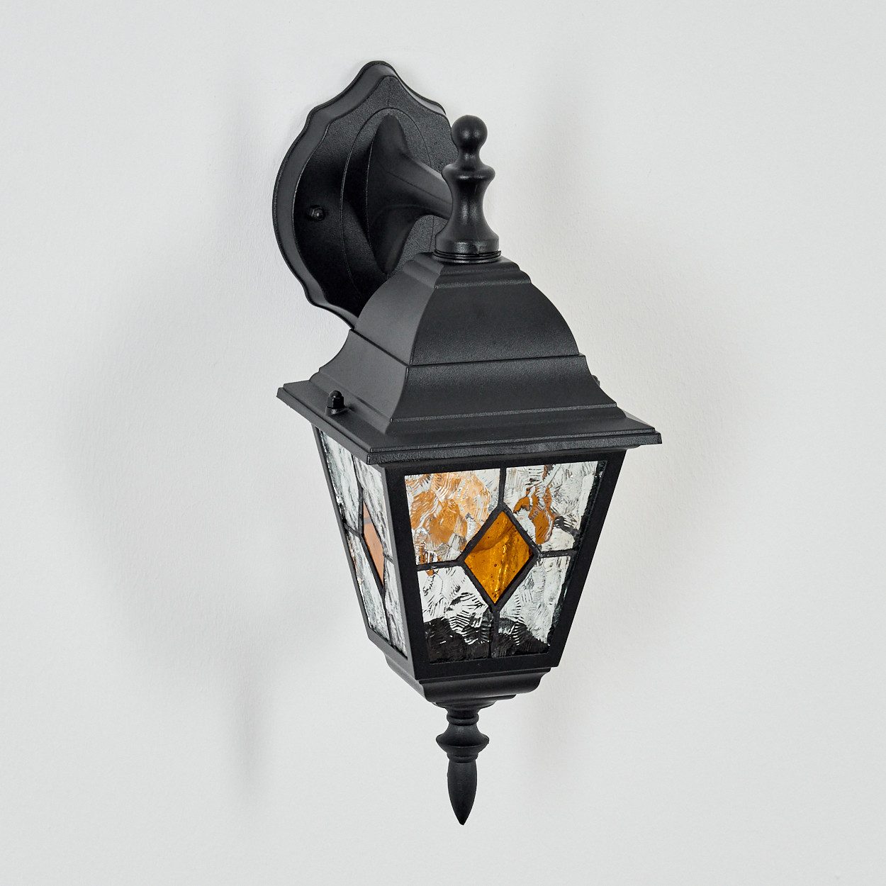 hofstein Außen-Wandleuchte Außenwandlampe aus Metall/Glas in günstig online kaufen