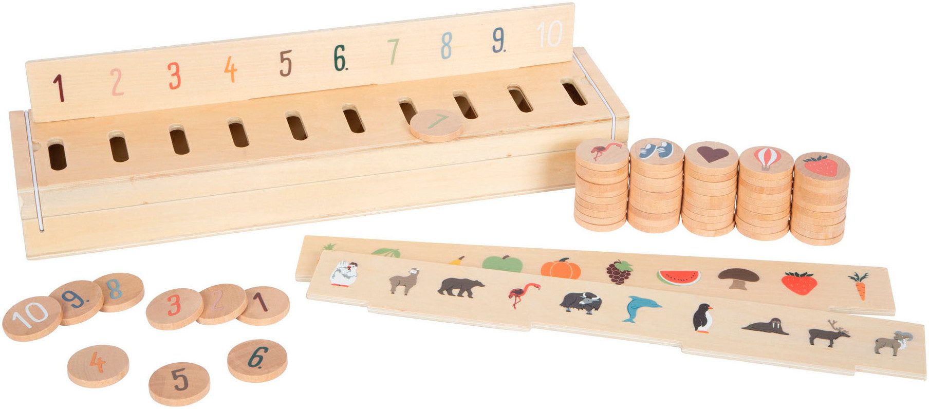 Small Foot Steckspielzeug Bildersortierbox Weltentdecker