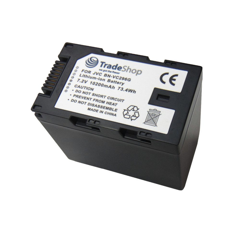 Trade-Shop Akku passend für JVC BN-VC264G BN-VC296G GY-HC550 GY-HC550E Kamera-Akku Li-Ion 10200 mAh (7,2 V)