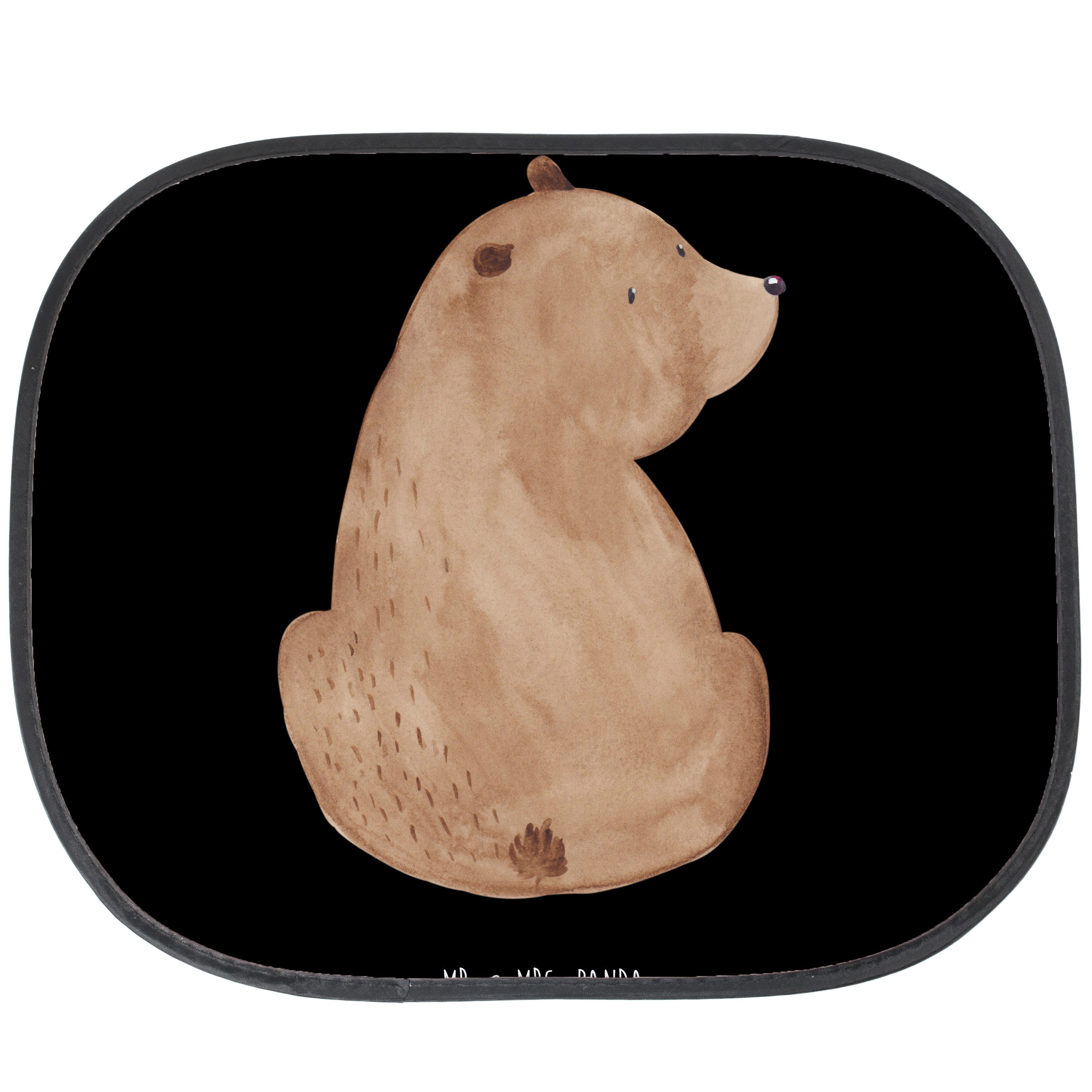 Mr. & Mrs. Panda Sonnenschutz Bär Schulterblick, Sonnenschutz Auto, Schwarz, für Autoscheiben, auto, Seidenmatt, Sonnenschutz Seitenfenster Sonnenschutz Auto Seitenscheibe UV-Schutz