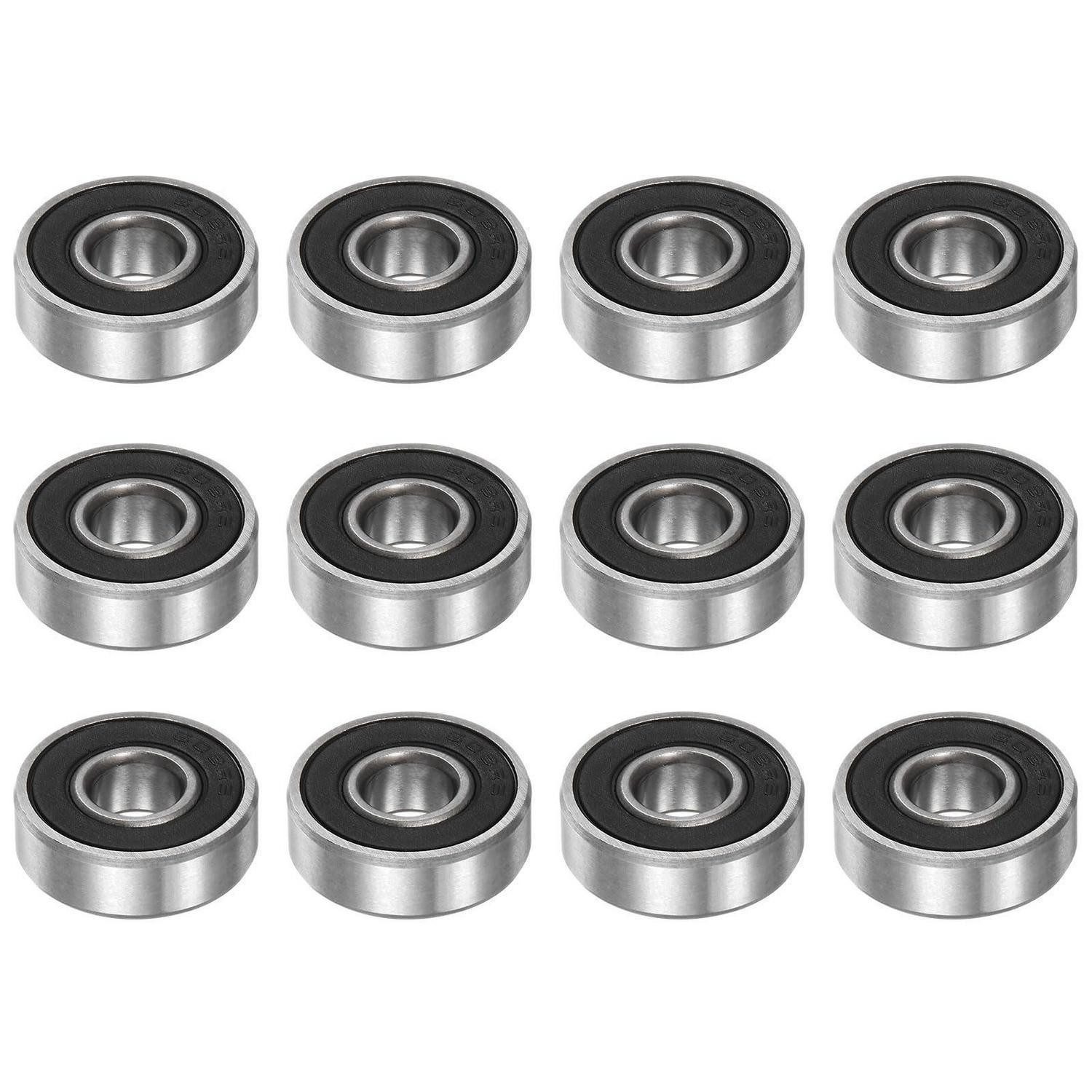 LuxusKollektion Kugellager Kugellager 608-2RS 8x22x7mm Doppel-Dichtung (12-St)