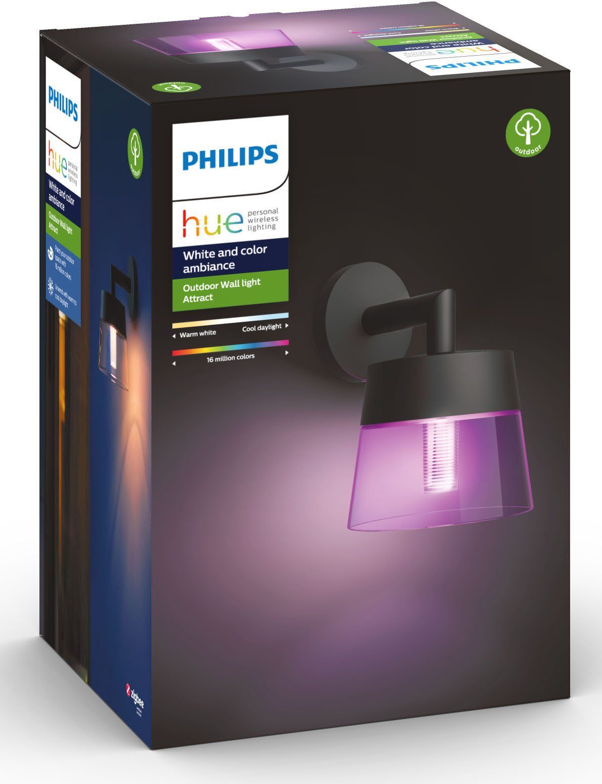 Philips Hue LED Außen-Wandleuchte »Attract«, 1-flammig ...