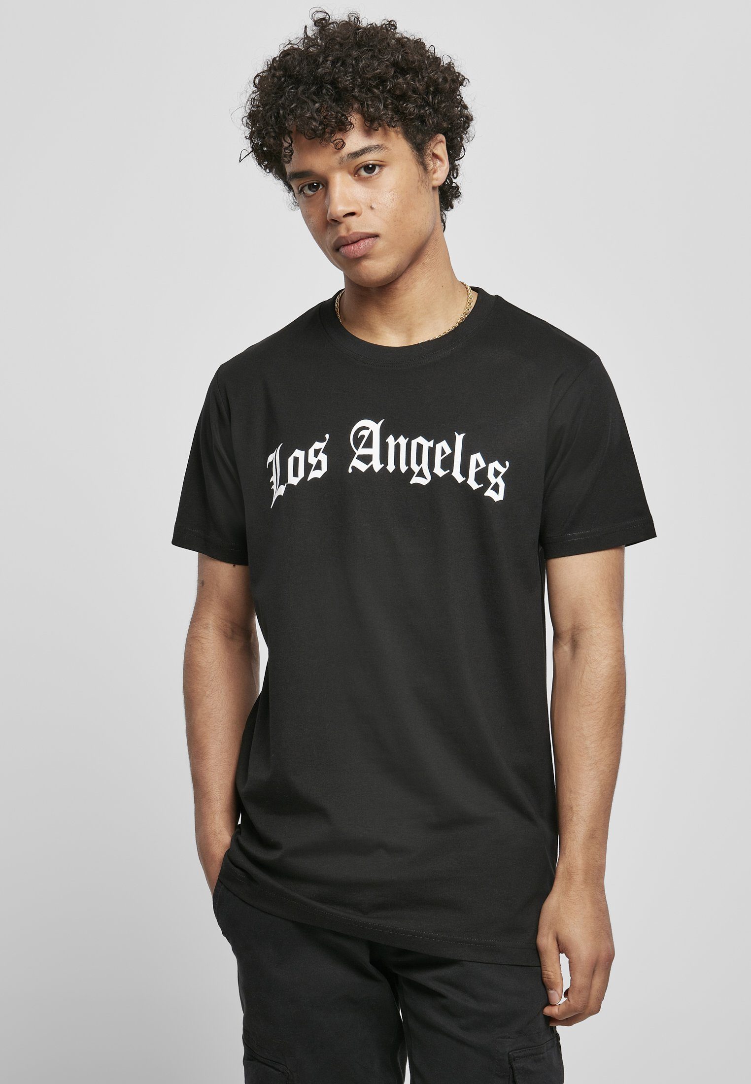 Mister Tee MisterTee T-Shirt Herren Los Angeles Wording Tee (1-tlg) black