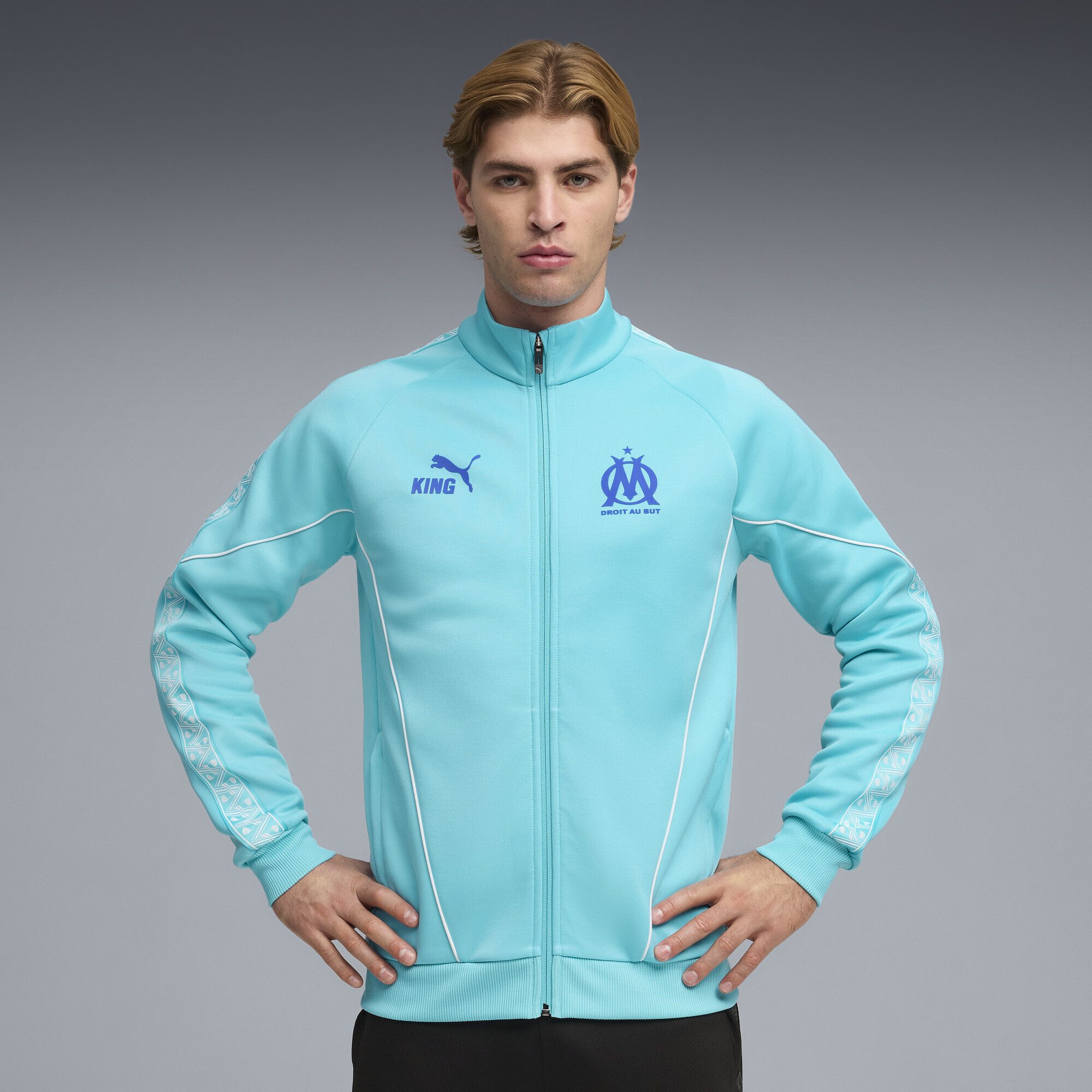PUMA Sweatjacke Olympique de Marseille KING Anthem Jacke Herren