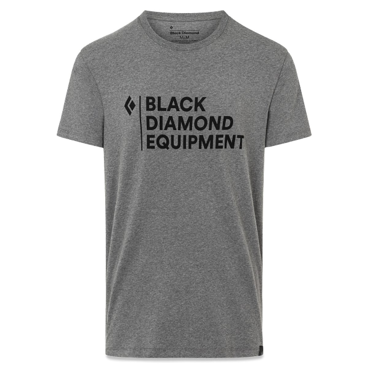 Black Diamond T-Shirt M Stacked Logo Tee - Black Diamond
