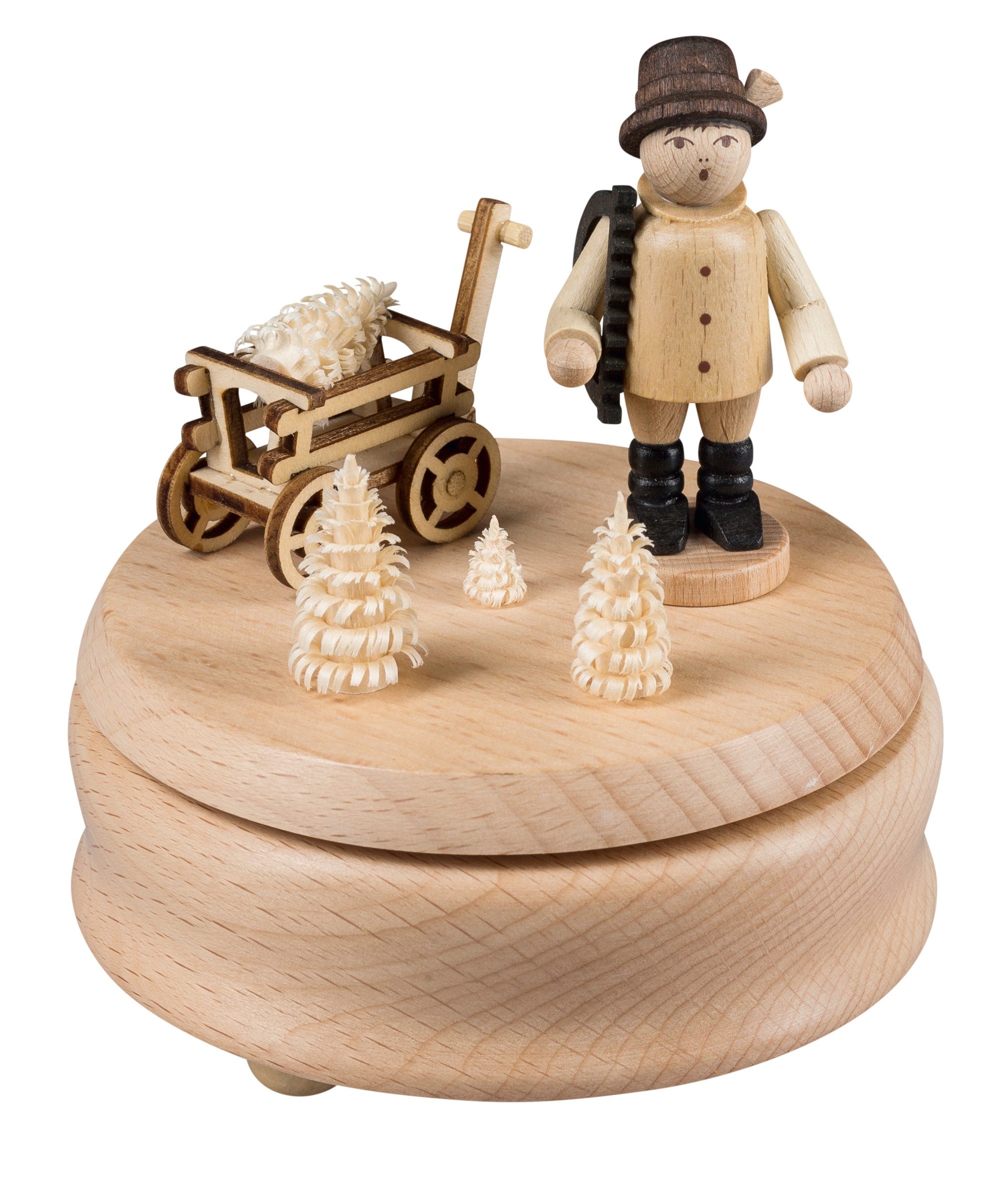 SAICO Original Spieluhr Holzmacher, 12x11x11 cm