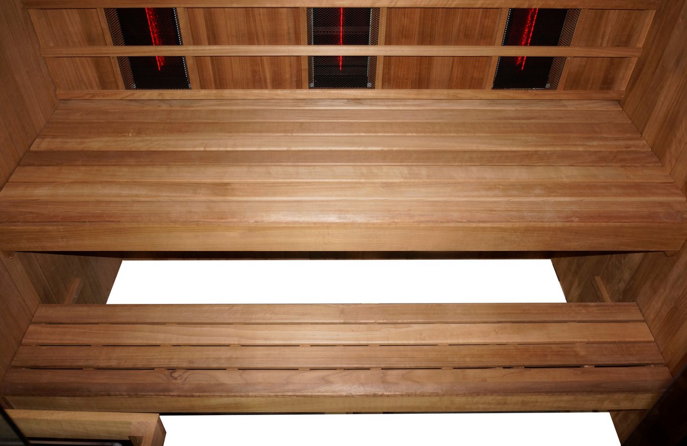 Thumbnail - Sanotechnik Sauna »KOTKA« mit Infrarotkabine, BxTxH: 200 x 150 x 190 cm, 4,4 mm, geeignet für 5 Personen, Espenholz