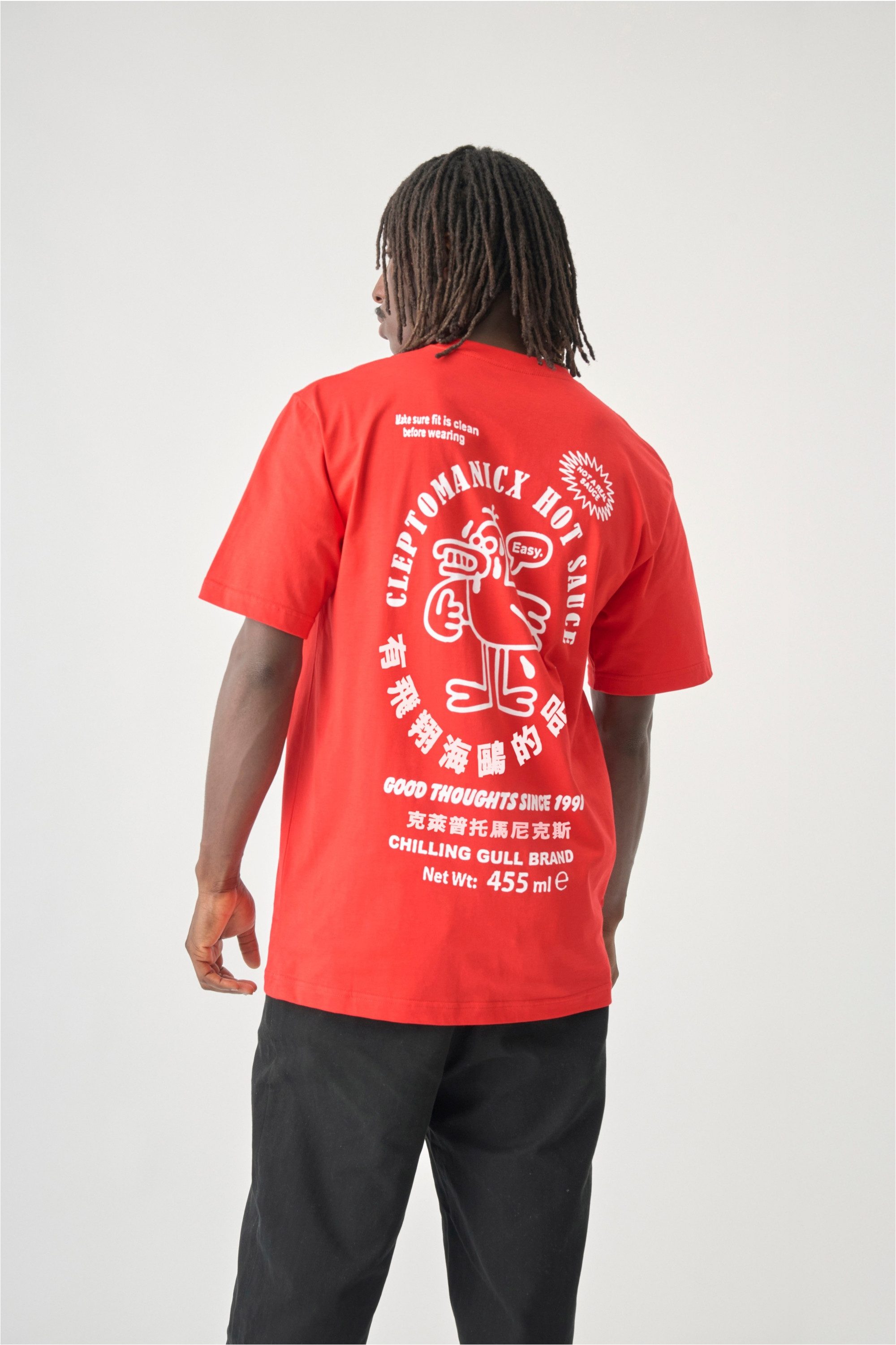 Cleptomanicx T-Shirt mit großem Rückenprint günstig online kaufen