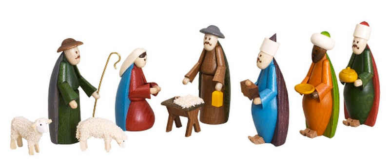Weihnachtsfigur Miniaturfiguren Krippenfiguren bunt Höhe 5,5cm NEU