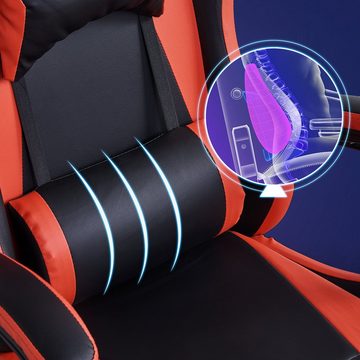 CLIPOP Gaming Chair Racing Gamer, Einstellbarer ergonomischer Gaming-Stuhl