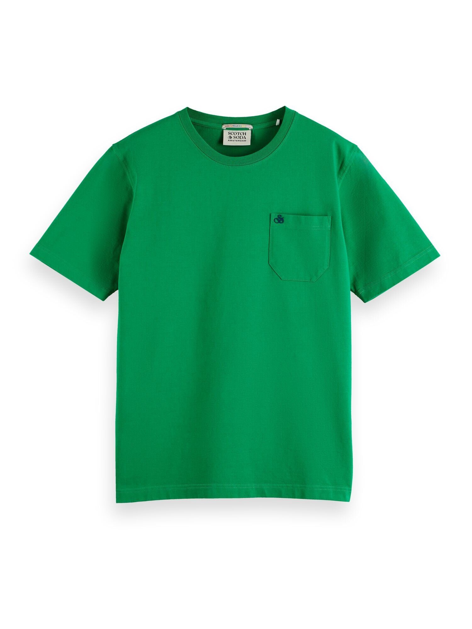 Scotch & Soda T-Shirt mit und (1-tlg) Rundhalsausschnitt Kurzarmshirt Shirt