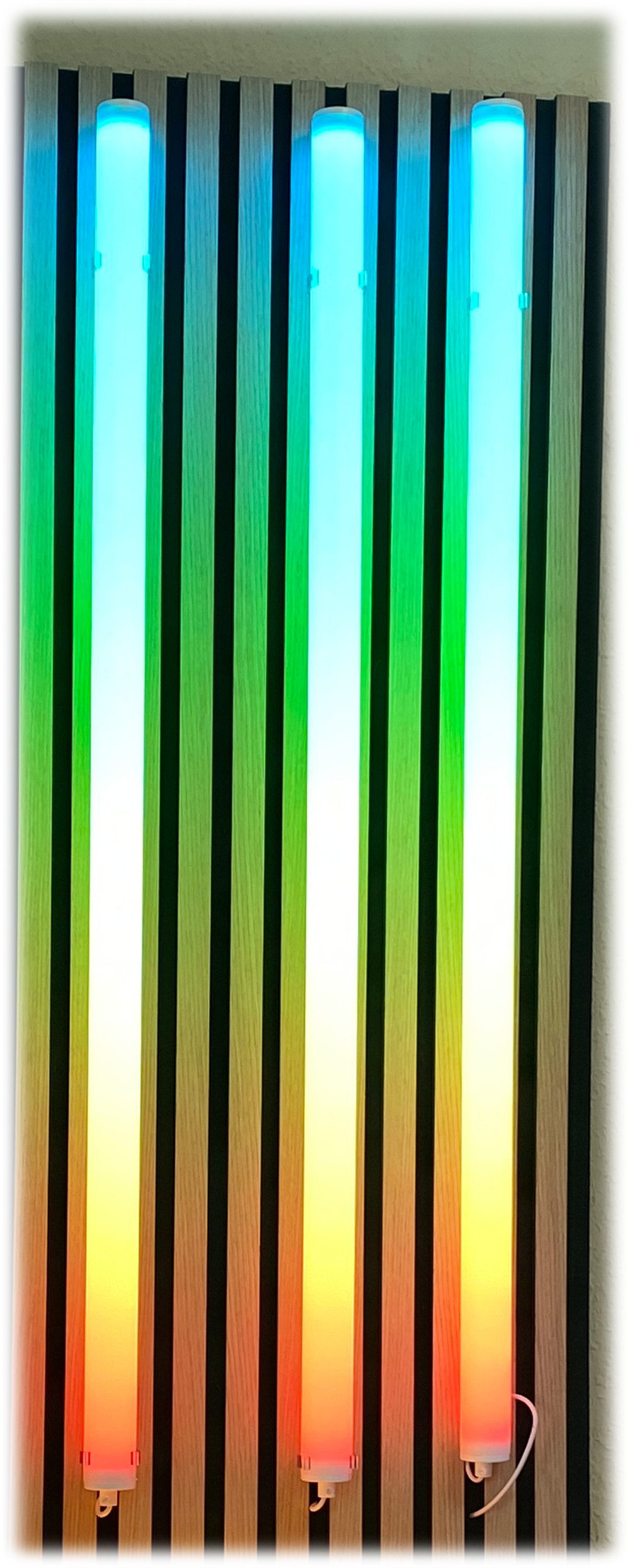 XENON LED-Leuchtmittel 5361 LED SMART DIGI-Motion Leuchtstab 3x1m RGB +Fernbed.+Handy Steueru, Xenon / Mehrfarbig