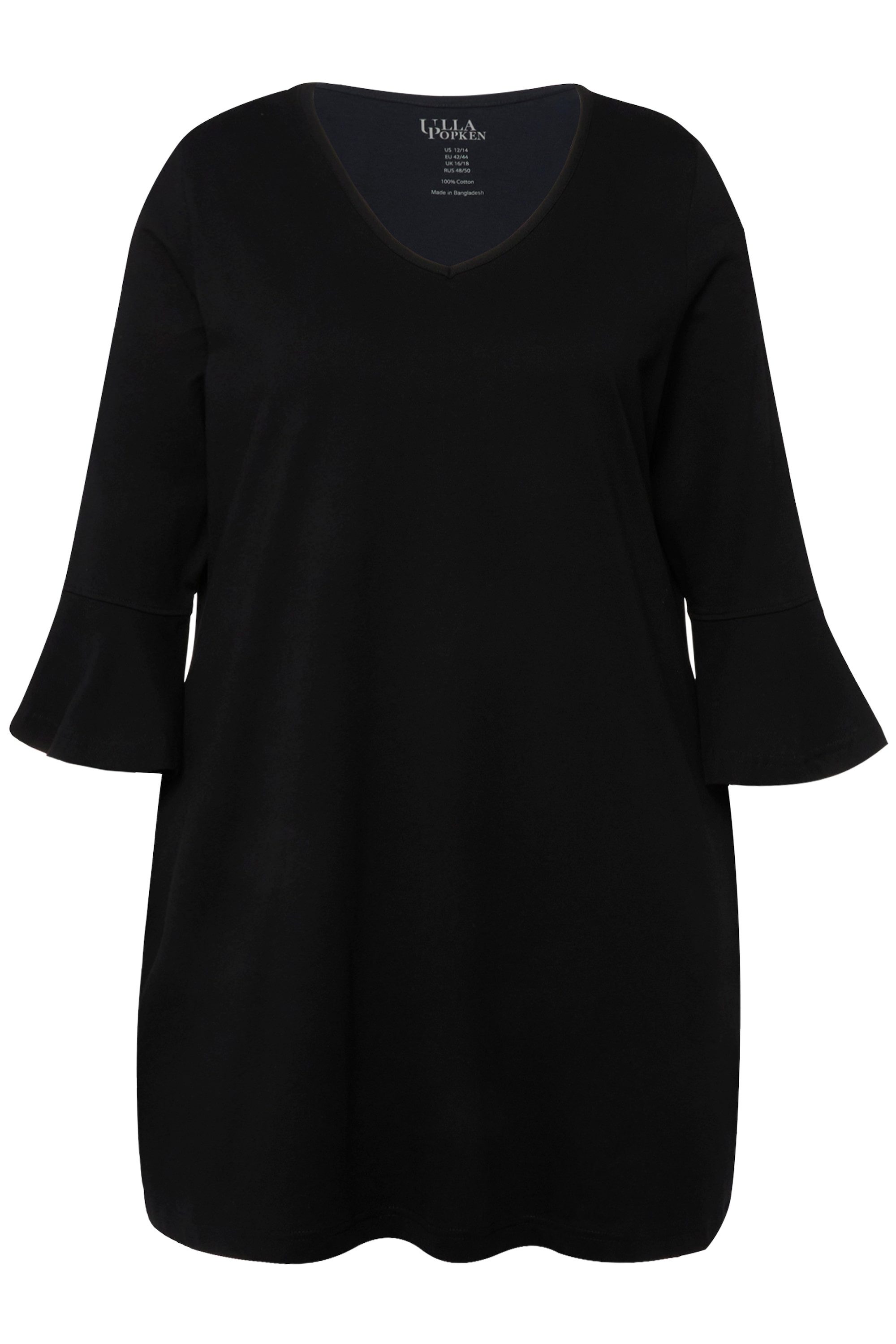 Ulla Popken Longshirt T-Shirt A-Linie Taschen günstig online kaufen