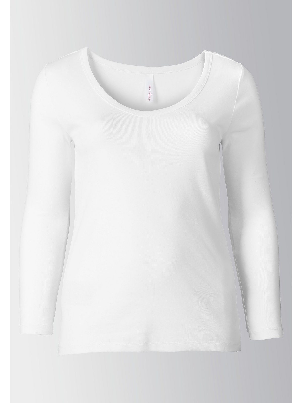 Sheego Langarmshirt Große Größen aus Baumwolle