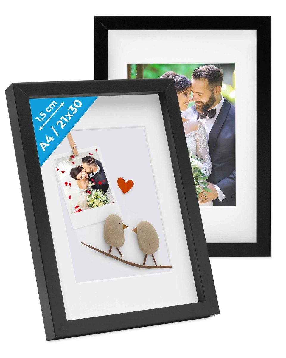 PHOTOLINI Bilderrahmen 2er Set 3D-Rahmen mit günstig online kaufen
