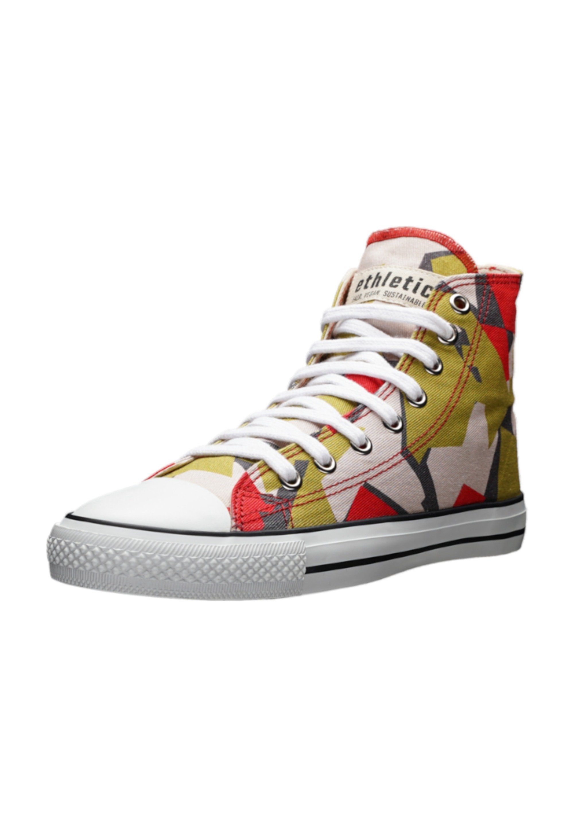 White Hi White ETHLETIC Produkt Sneaker Just Red Cap Cut Fairtrade Camou -