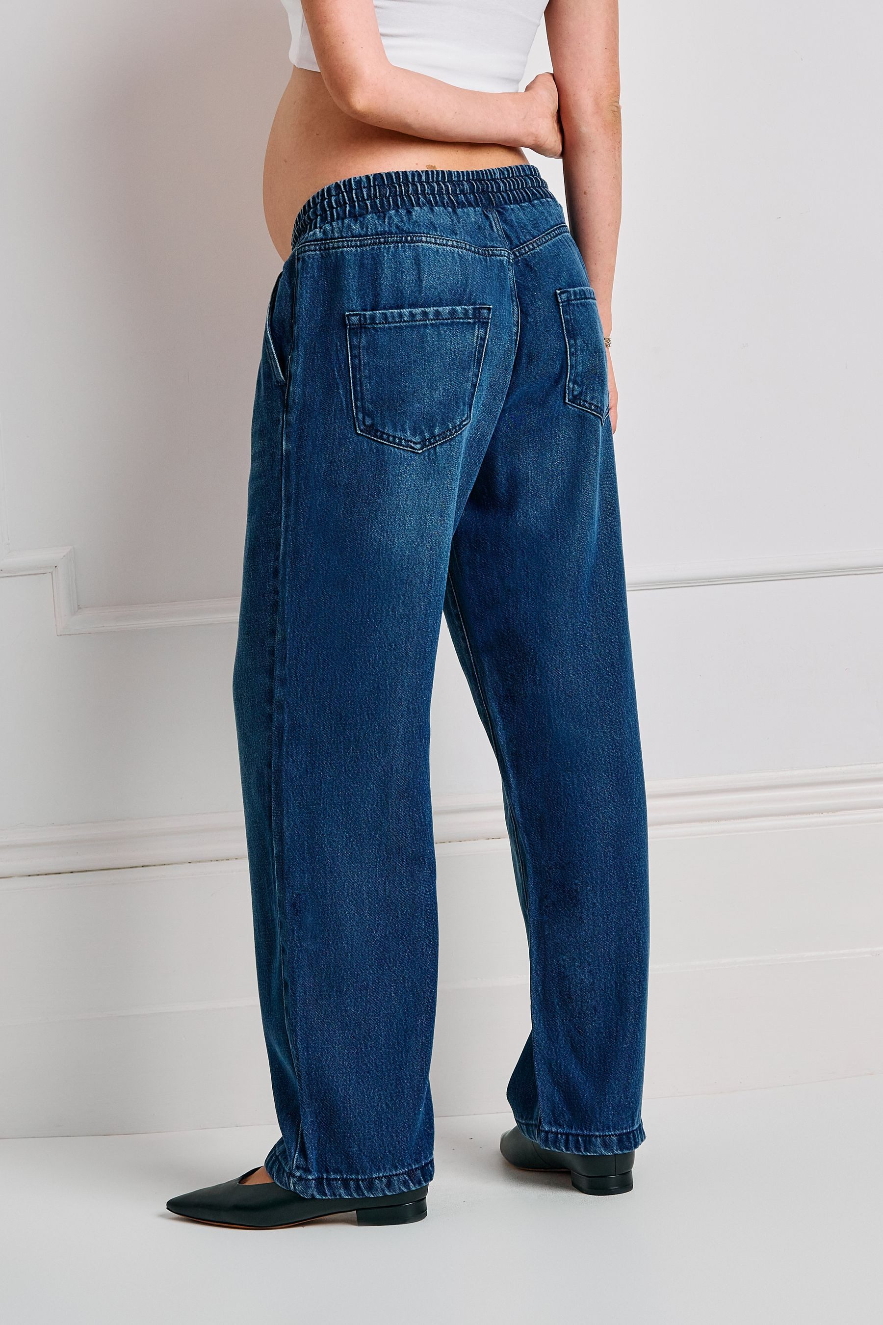 Seraphine Weite Jeans Seraphine Premium Regular Fit Jeans, Umstandsmode (1-tlg)