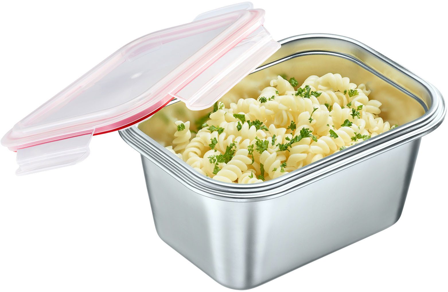 WESTMARK Lunchbox Edelstahl Lunch Box/ Frischhaltedose, 1000 ml, Edelstahl 18/8, Polyprophylen (PP), Silikon, (1-tlg), auslaufsichere Brotdose – mikrowellen- &  – Bild 5 von 5