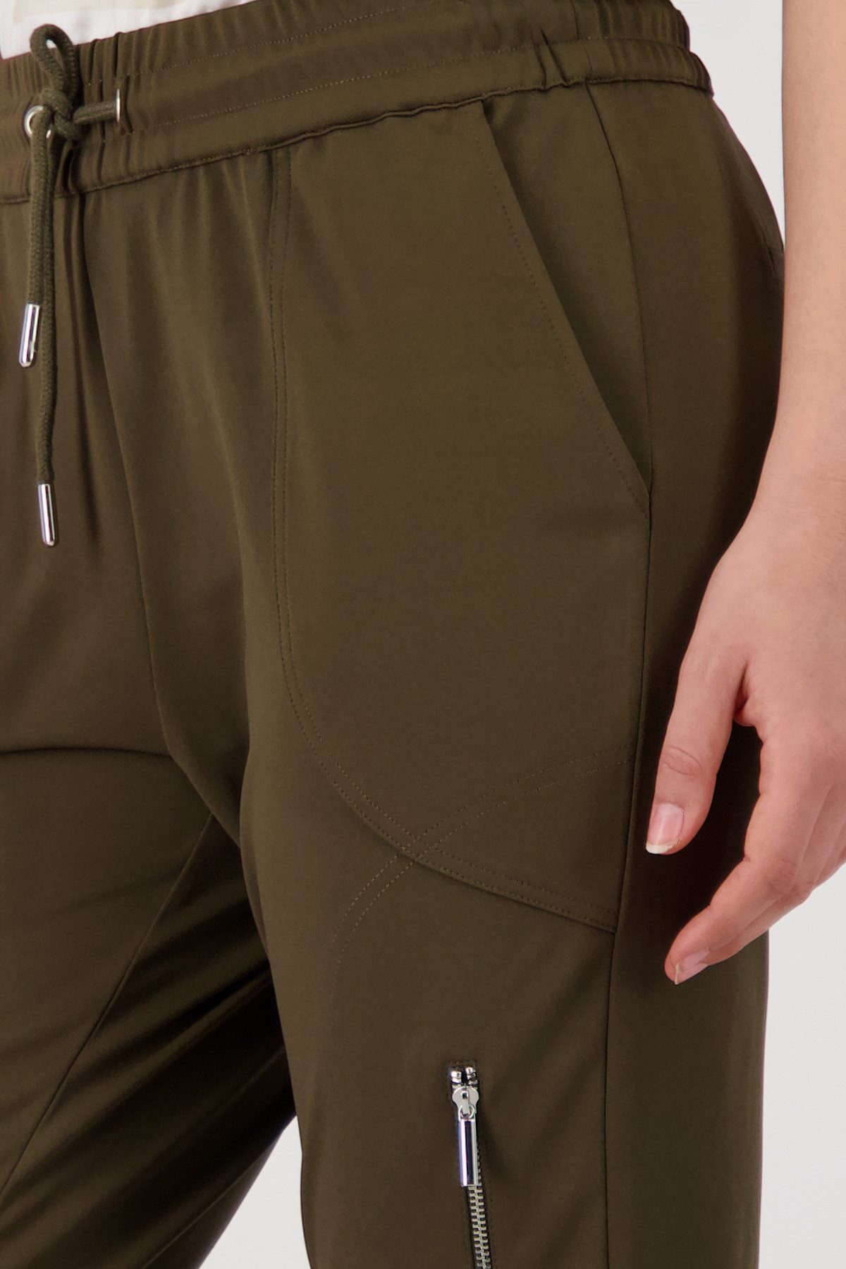 Monari Jogger Pants mit Reißverschlusstasche