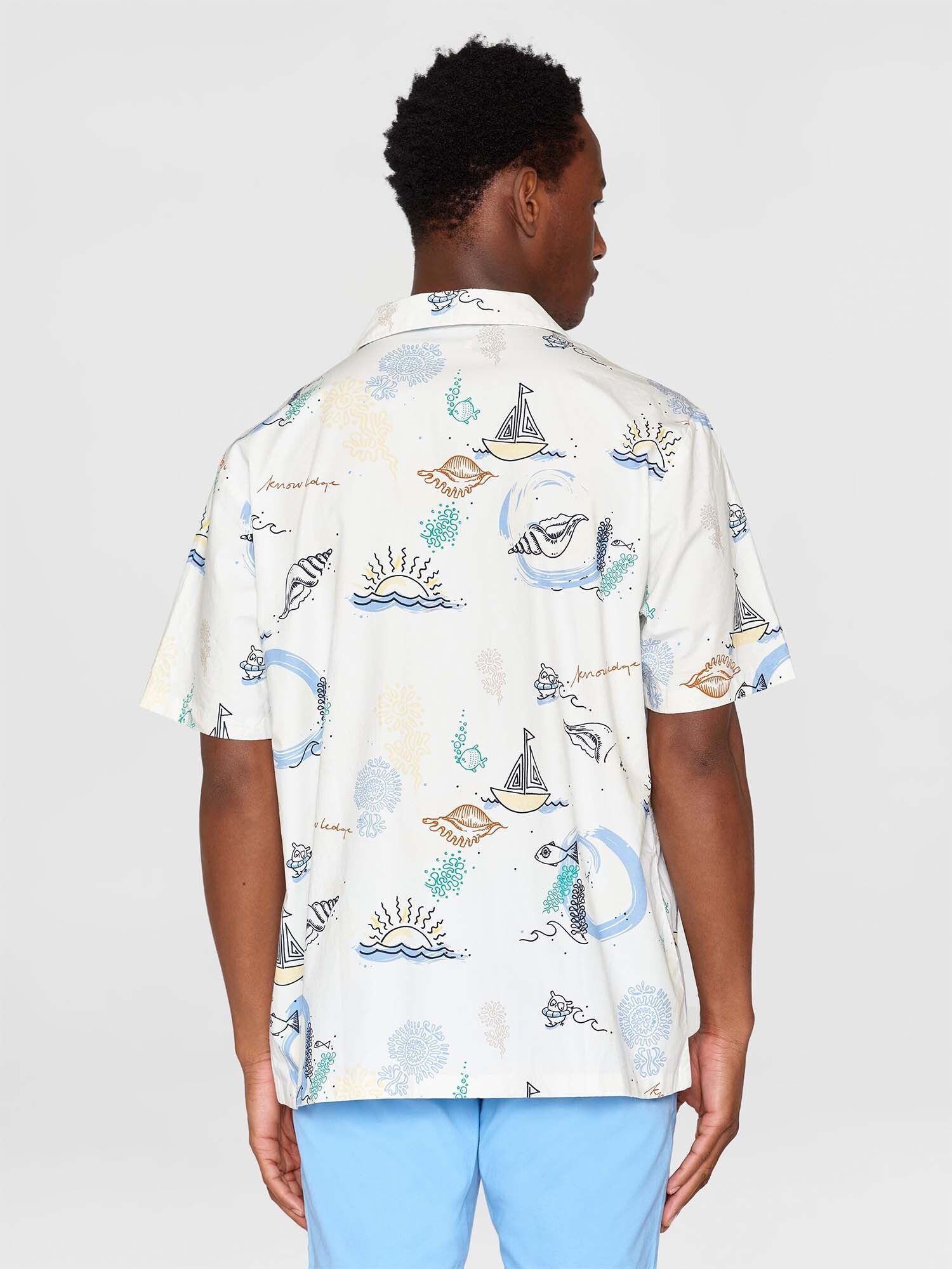 KnowledgeCotton Apparel Kurzarmhemd Box short sleeve