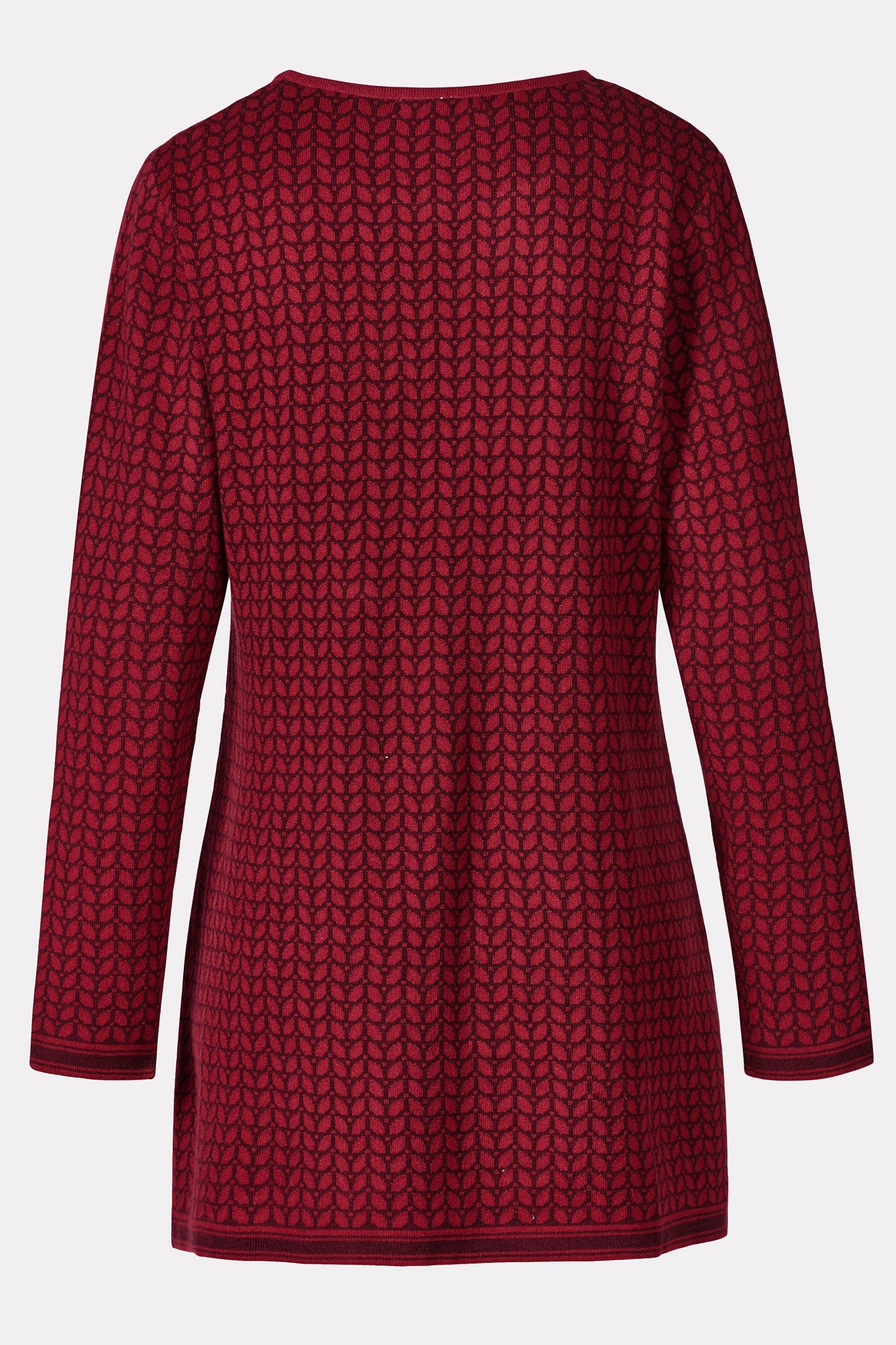 Himalaya Clothing Tunika Damen Sweater mit feinem Blattdesign - Tunika Swea günstig online kaufen