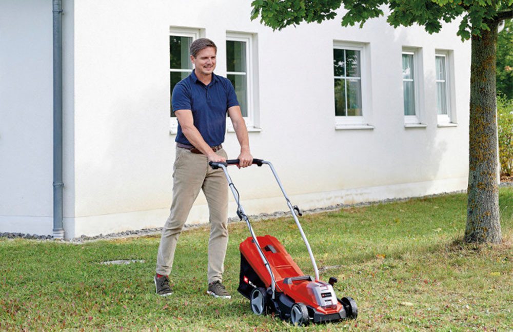 Thumbnail - Einhell Akkurasenmäher GE-CM 18/33 Li SET, 33 cm Schnittbreite, (Set), mit Akku 18V/4,0 Ah und Ladegerät