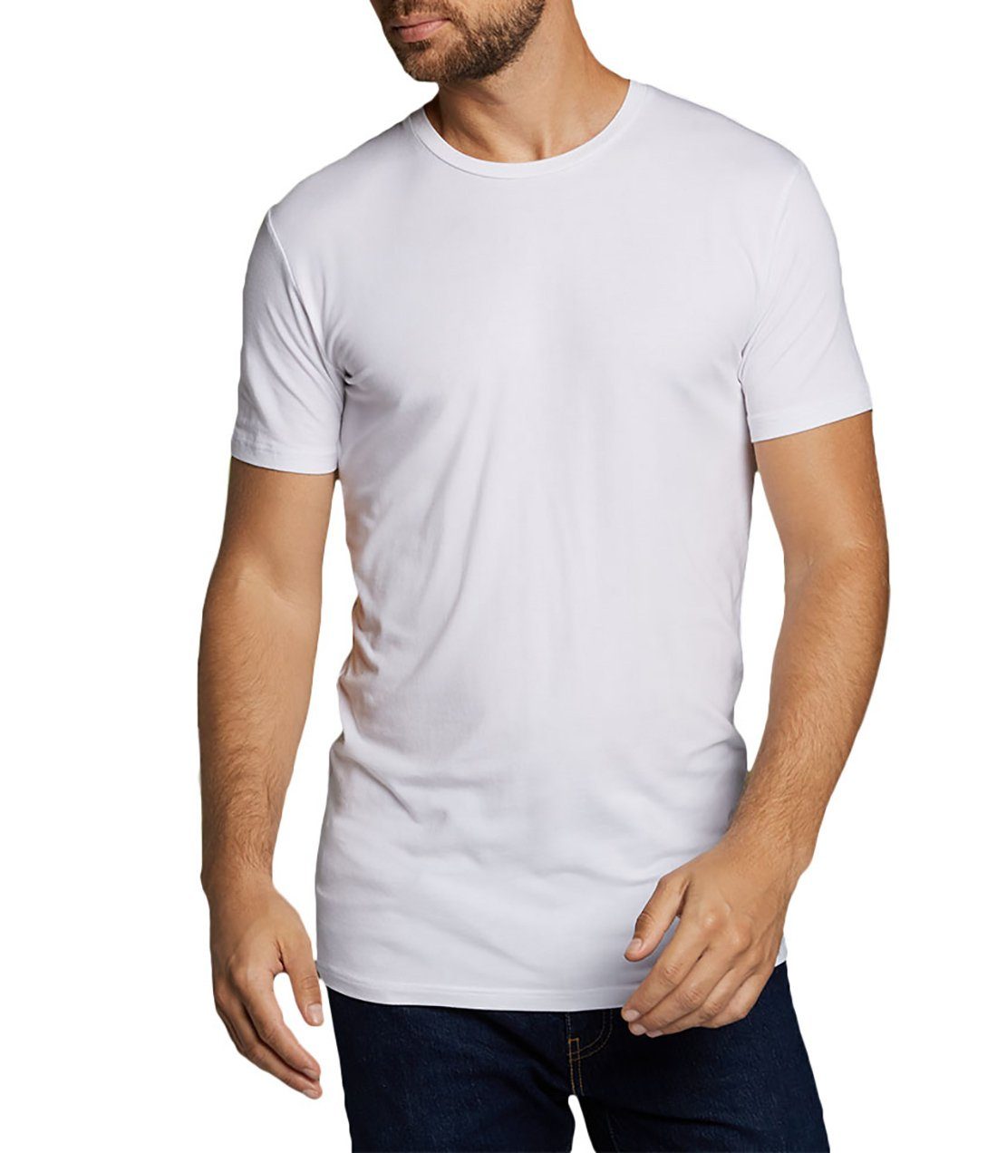KATE, T-Shirt Damen Bamboo Pack 4er Weiß - T-Shirt Unterhemd basics