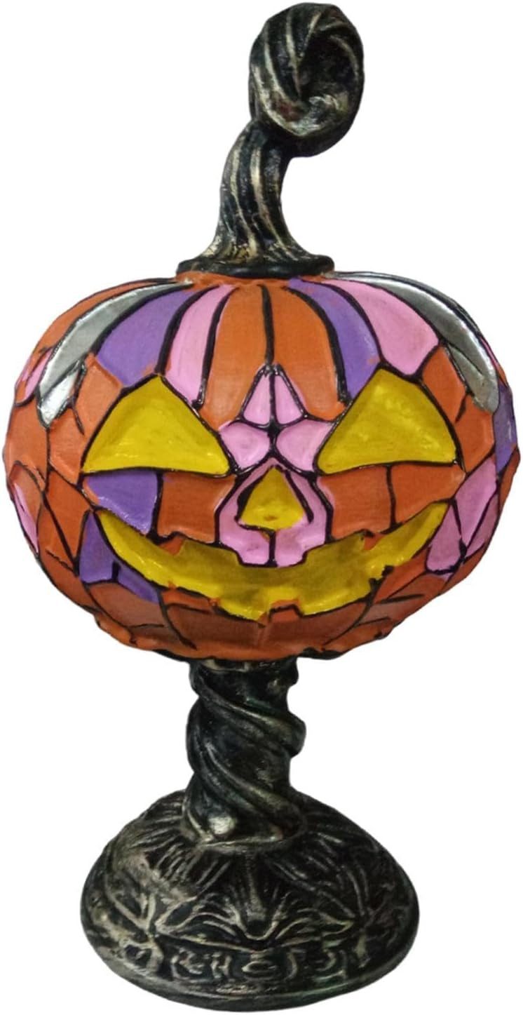 FELIXLEO LED Laterne Halloween Kürbis Tischlampe, dekoratives Nachttischlicht mi
