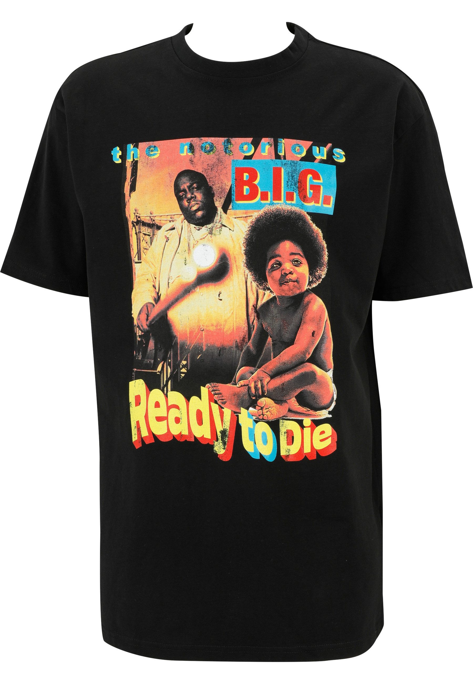 Upscale by Mister Tee Kurzarmshirt Upscale by Mister Tee Herren Biggie Ready To Die Oversize Tee (1-tlg)
