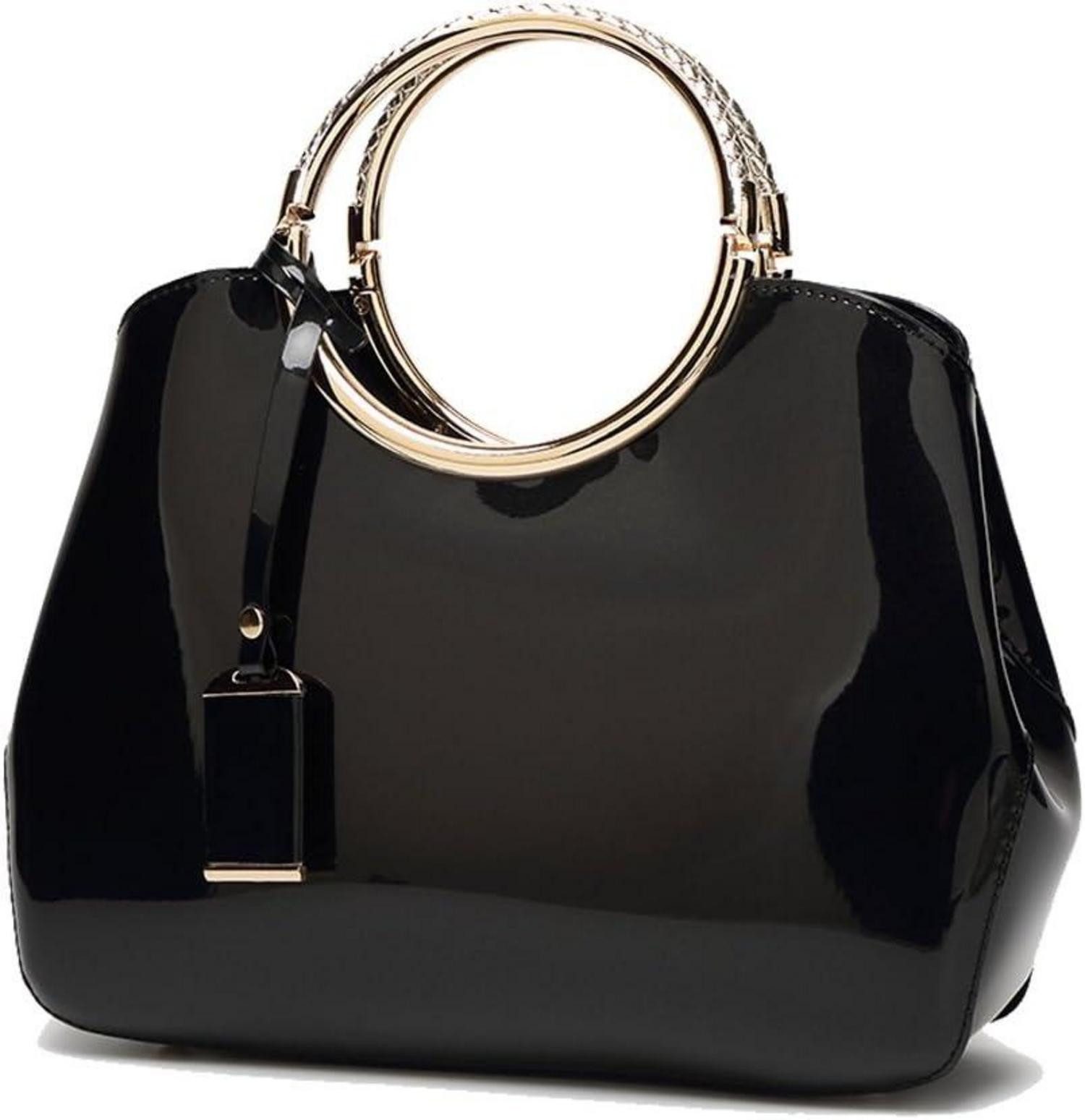 Handtasche Damen Handtasche PU-Lackleder Henkeltasche Hochzeit Abend