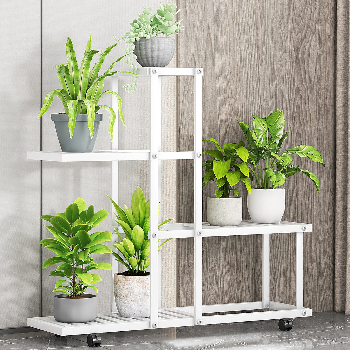 GarveeMore Blumenständer Pflanzenständer Blumenständer Schmiedeeisen Rack günstig online kaufen