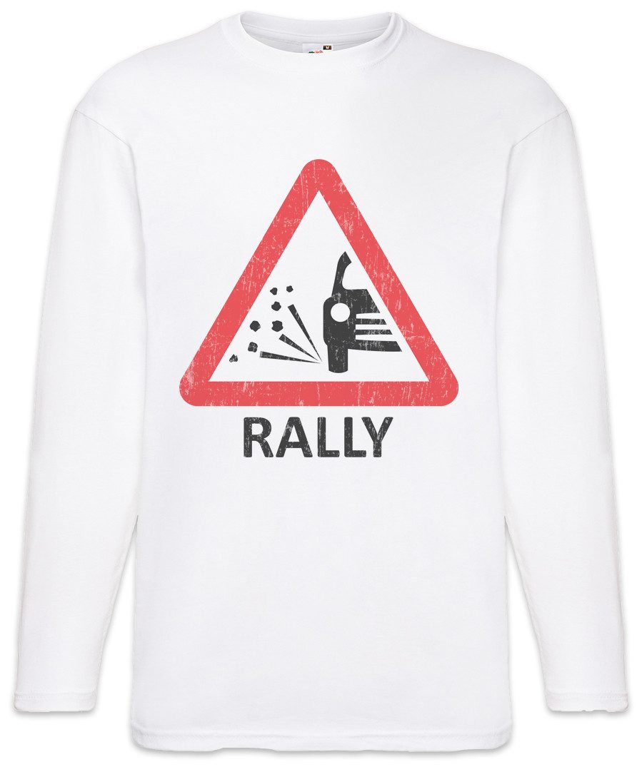 Langarmshirt Rally Sign Langarm T-Shirt Race Racing Car Auto Driver Racer Biker