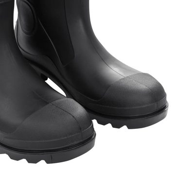 vidaXL Wathose Gummistiefel Schwarz Größe 44 PVC