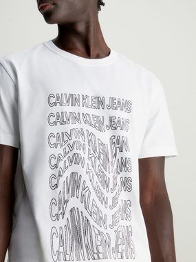 Calvin Klein Jeans T-Shirt INSTITUTIONAL WARP TEE mit Logodruck