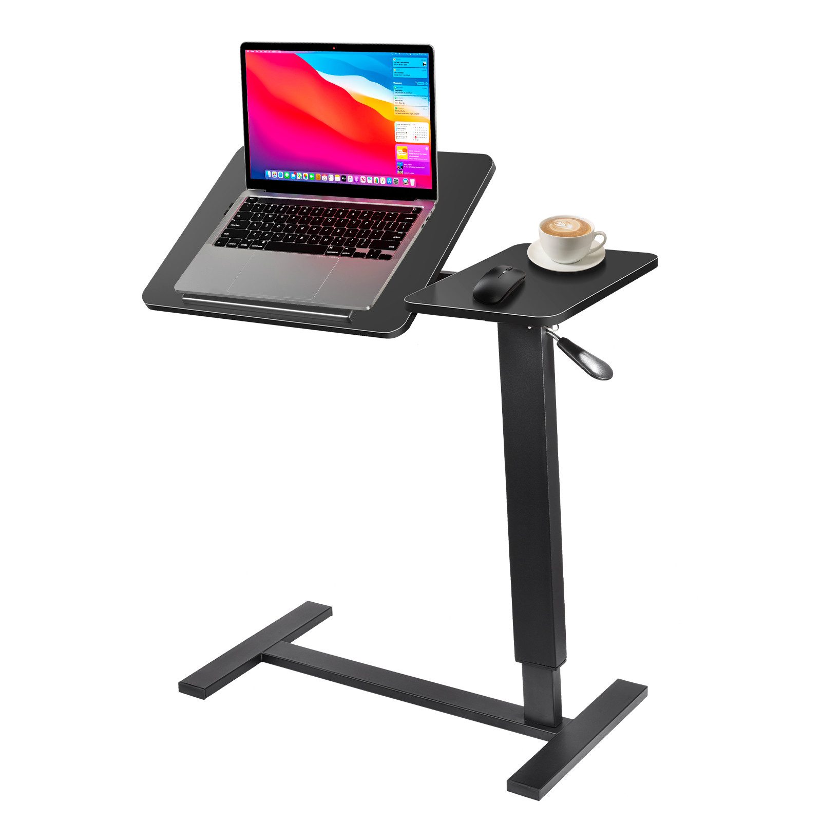 Vellora Laptoptisch Laptop-Tisch Stehtisch Schreibtisch (1-St., Neigungswinkel bis 45), Höhenverstellbar von 80 bis 116 cm mit Rollen