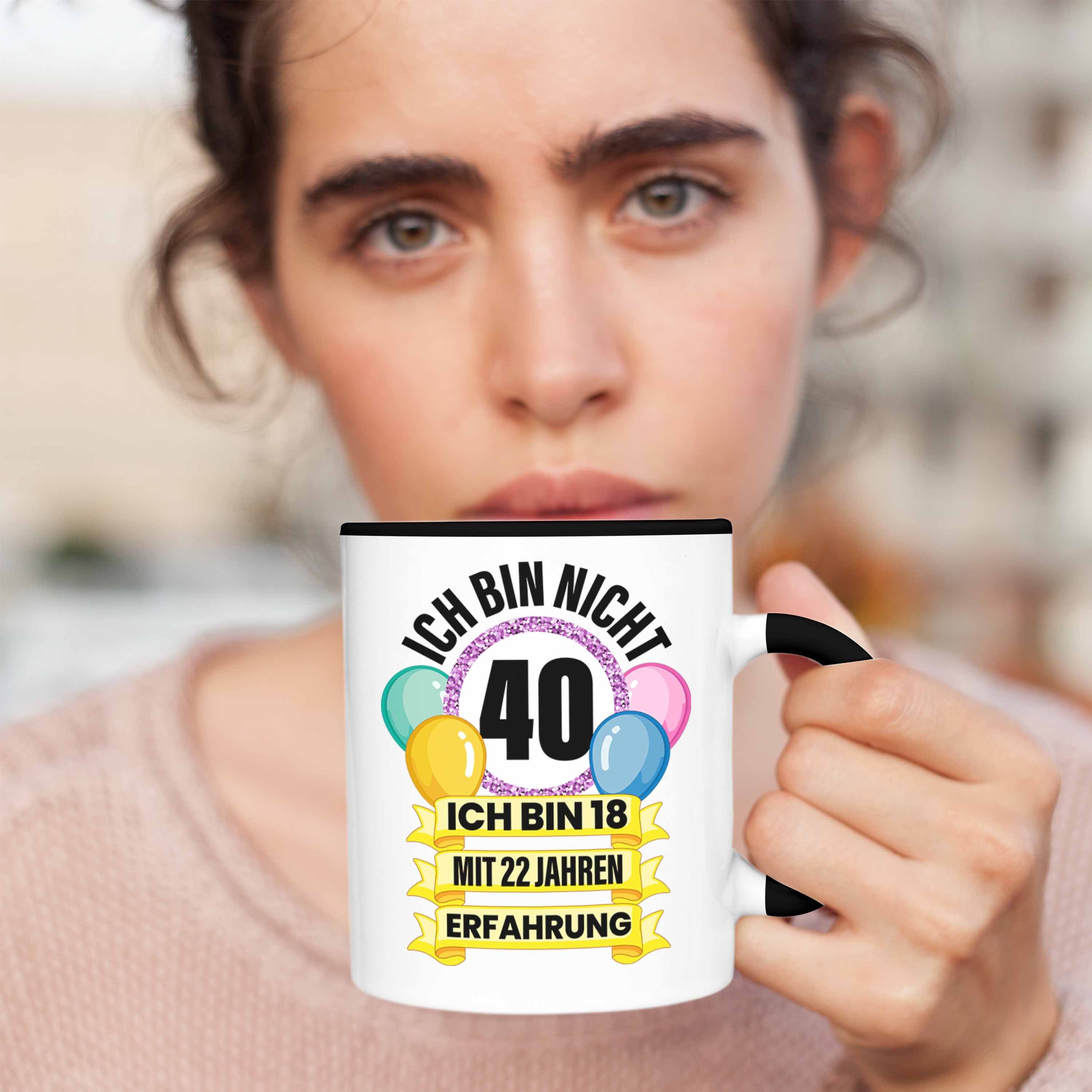 40 Mann Tasse Frau Geschenk Männer 40er - 40 Geburtstag Frauen Geschenke 40. Jahre Lustig Geschenkidee Trendation Tasse Mutter Alt Schwarz Trendation