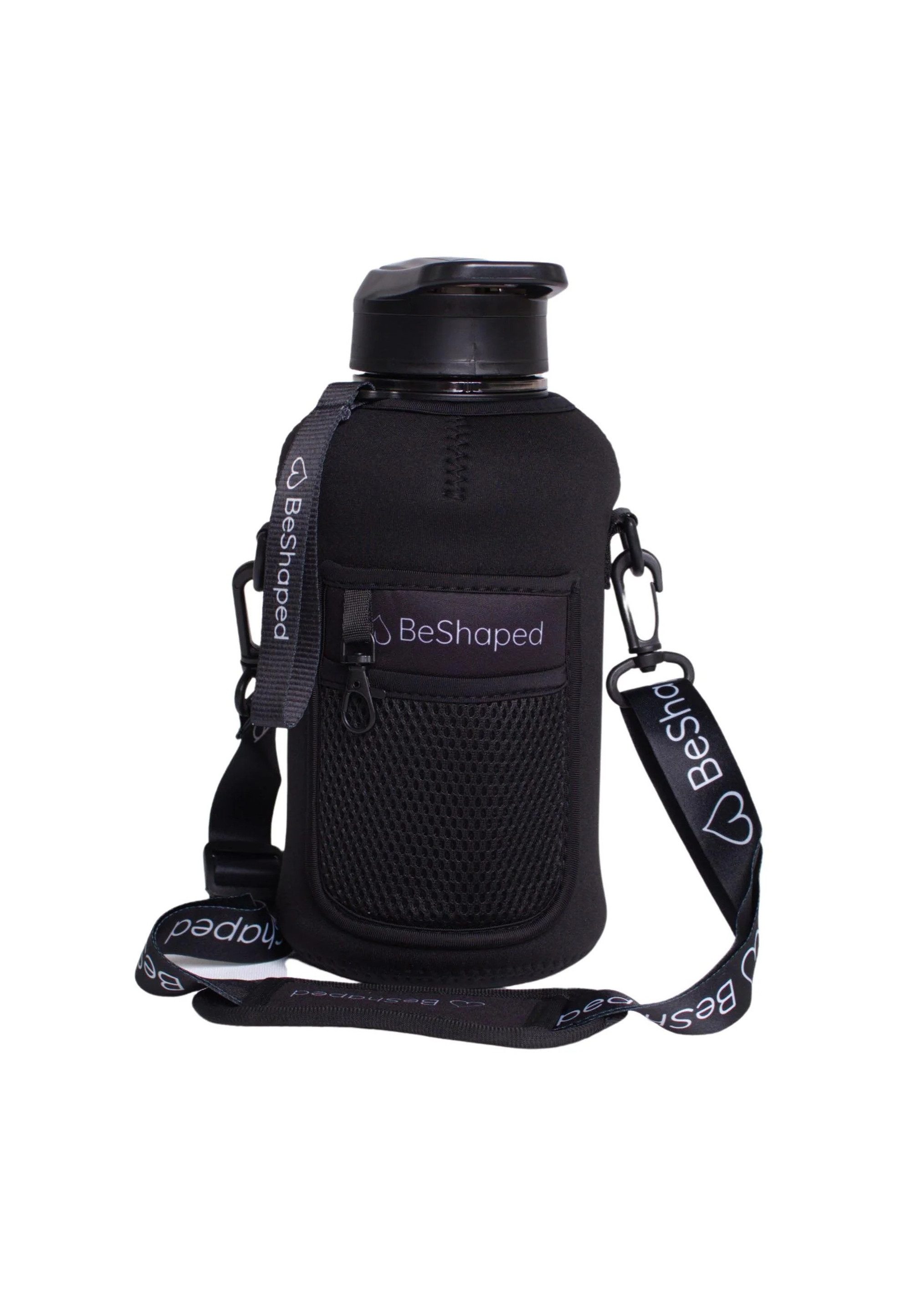 BeShaped Trinkflasche Waterfles met tas, mit integrierter Tasche