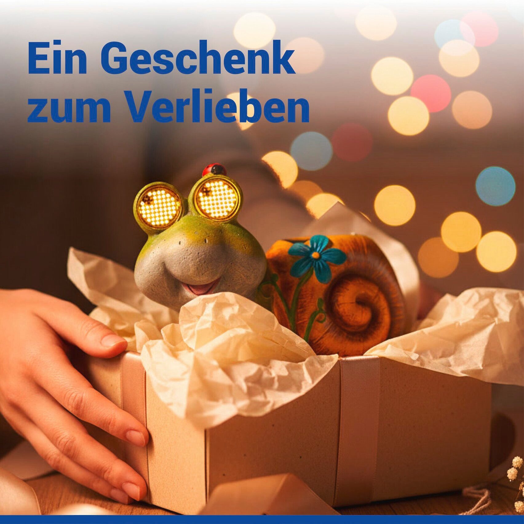 Maximex LED Dekofigur Modell Blinky Eyes Schnecke, Ein-/Ausschalter, LED fest integriert, Warmweiß, solarbetriebene Gartenfigur mit leuchtenden Augen, für Garte – Bild 4 von 5
