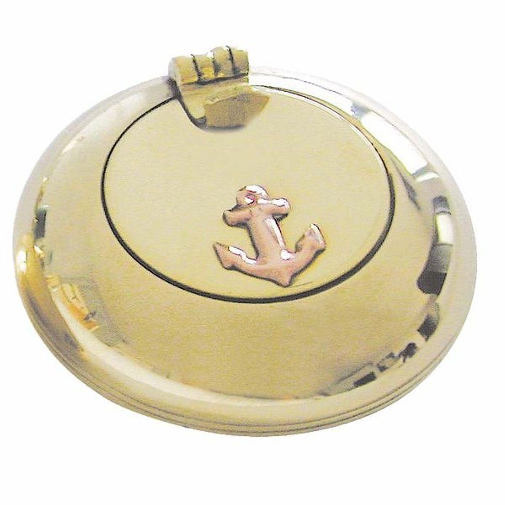 Linoows Aschenbecher Marine Ascher Wind Ascher Klapp Aschenbecher, maritimer Messing Ascher 6 cm