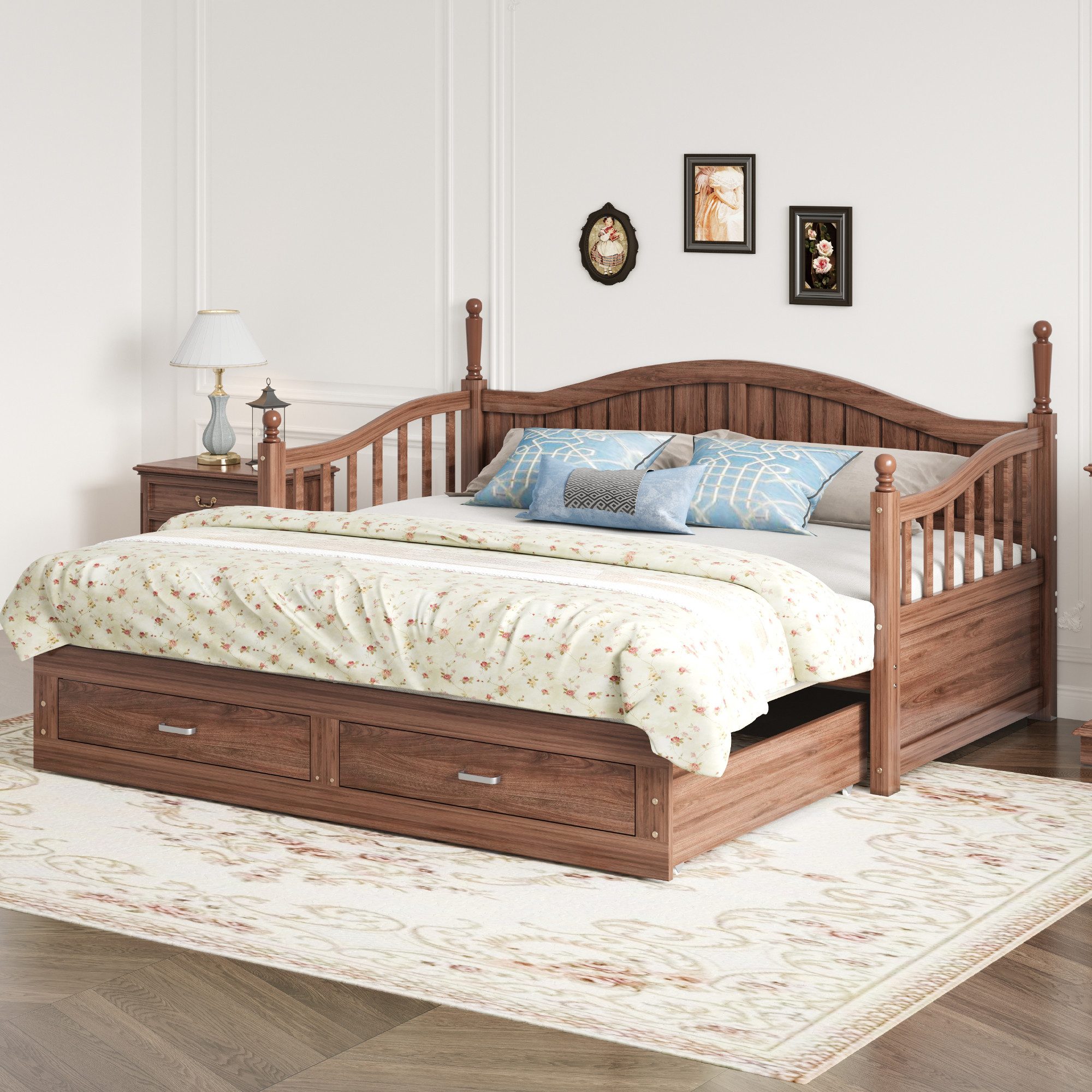 MODFU Schlafsofa Multifunktionales Zwei-in-Eins-Tagesbett, Ausziehbares Sch günstig online kaufen