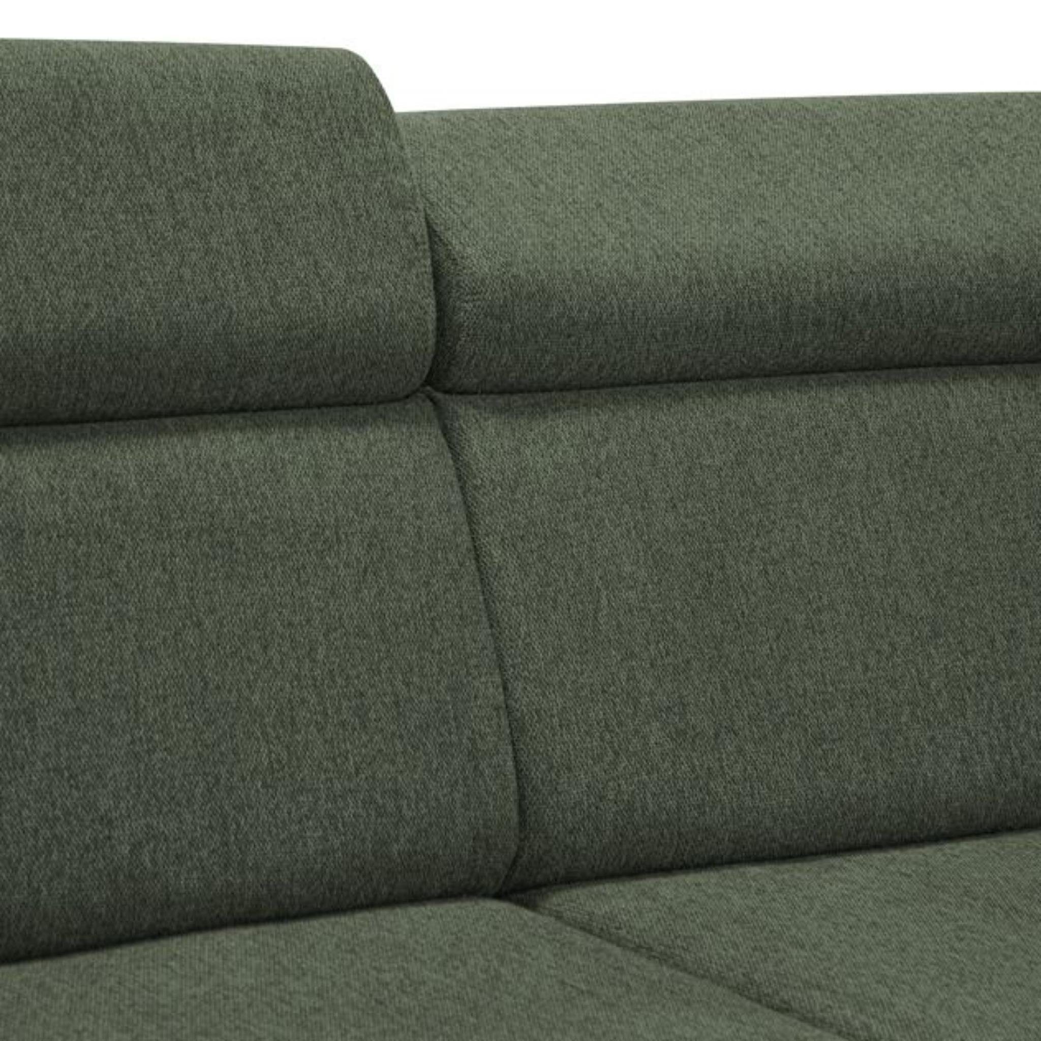 Schlafsofa, Beautysofa Sofa, modernes Polsterecke Madera, im Corner Bettkasten, Corner Ecksofa L-Form L-förmige ausziehbare Stil mit Schlaffunktion, (matana Kopfstützen, 03) Grau verstellbare