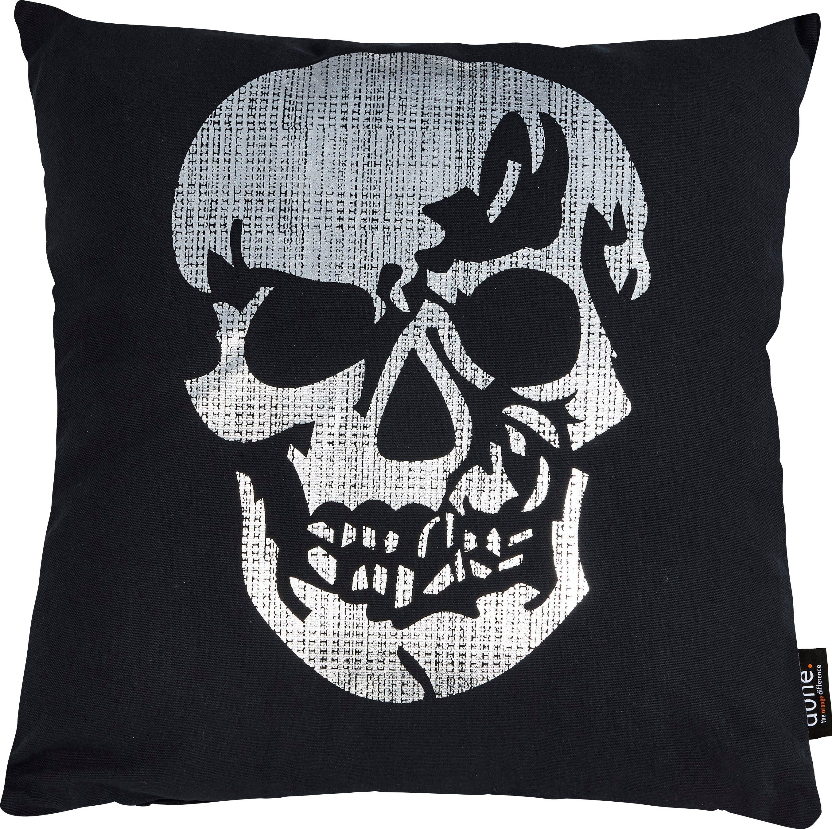 done.® Dekokissen Stone Skull, mit Totenkopf-Applikation, günstig online kaufen