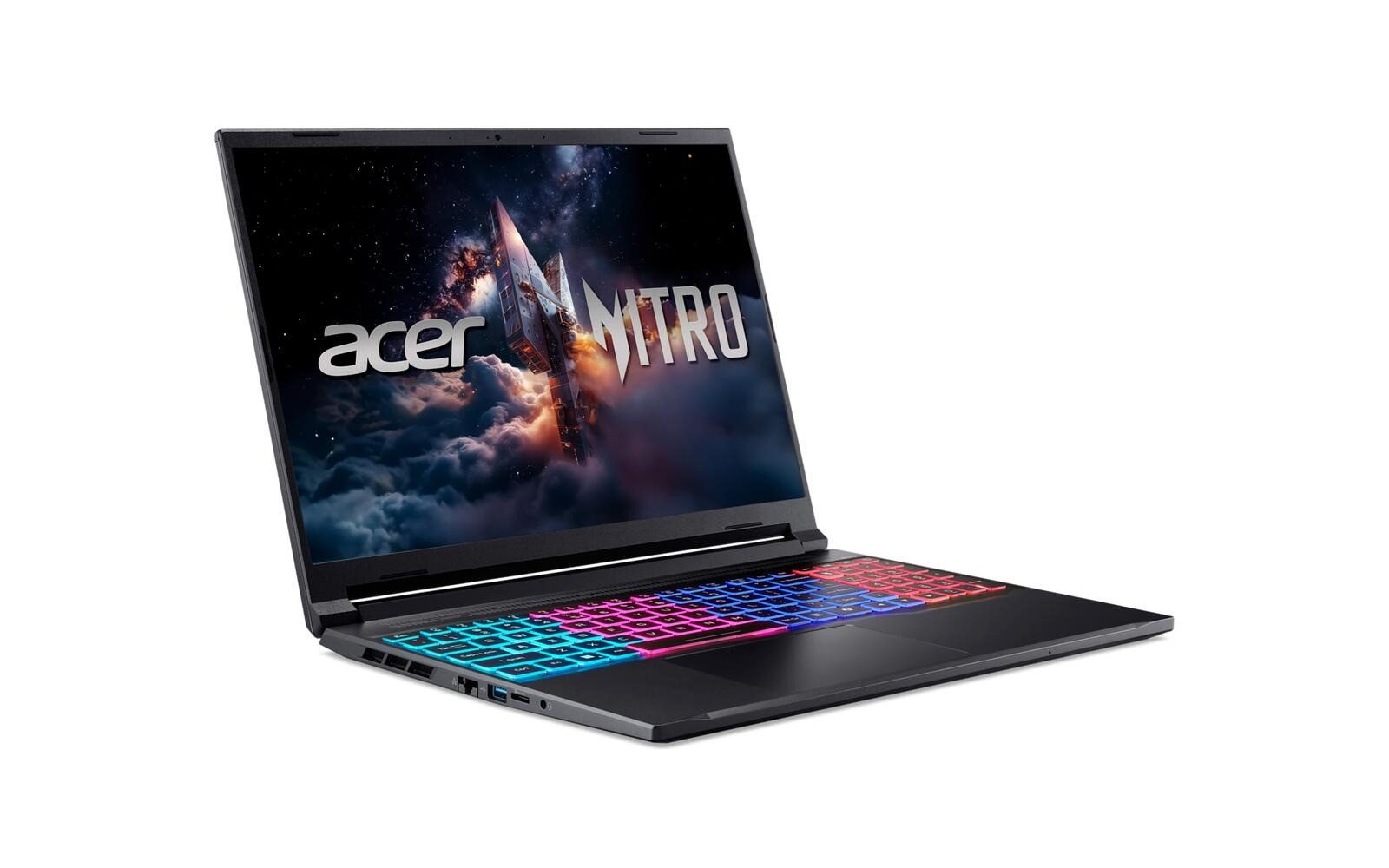 Acer Nitro V 16S Intel Core 7 240H 5,2 GHz RTX 5060 1TB SSD 16GB RAM Laptop Gaming-Notebook (40,6 cm/16 Zoll, Intel Core 7 240H, GeForce RTX 5060, 16 GB, 1000 GB SSD, 180 Hz WUXGA IPS 16:10 Display, HD Webcam, 4x USB 3.2)