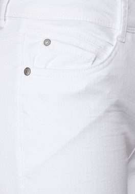 STREET ONE Slim-fit-Jeans Weiße Slim Fit Jeans