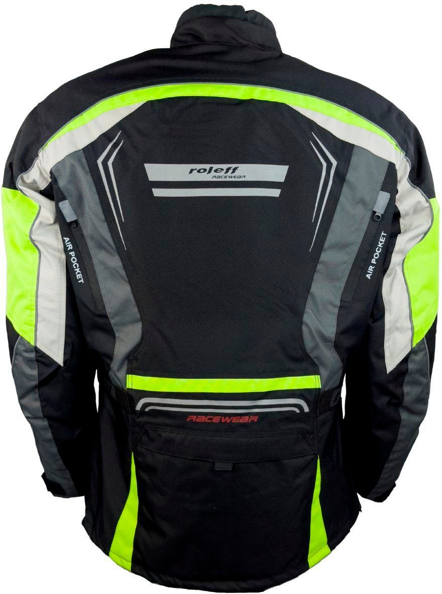 roleff Motorradjacke Turin mit Sicherheitsstreifen